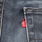 Levi's 519 Red Tab W32 L31 Slim Blue Denim Jeans