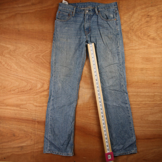 Levi's 527 Red Tab W32 L31 Bootcut Blue Denim Jeans