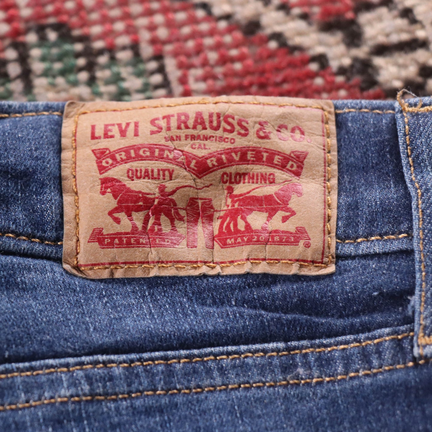 Levi's 510 Red Tab W32 L29 Skinny Blue Denim Jeans