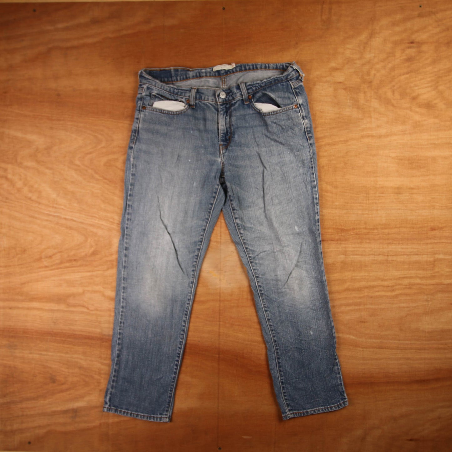 Levi's Red Tab W32 L25 Straight Leg Blue Denim Jeans