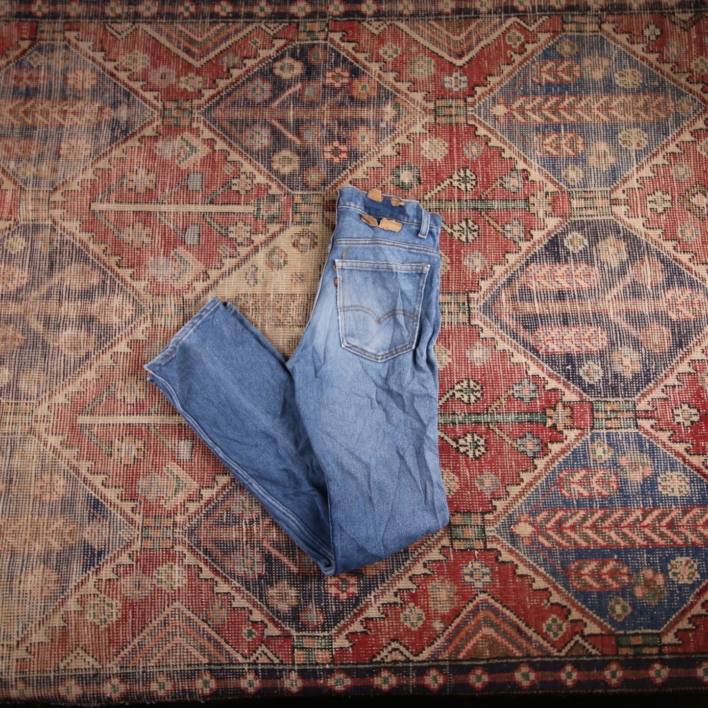 Levi's W30 L34 Straight Leg Blue Denim Jeans