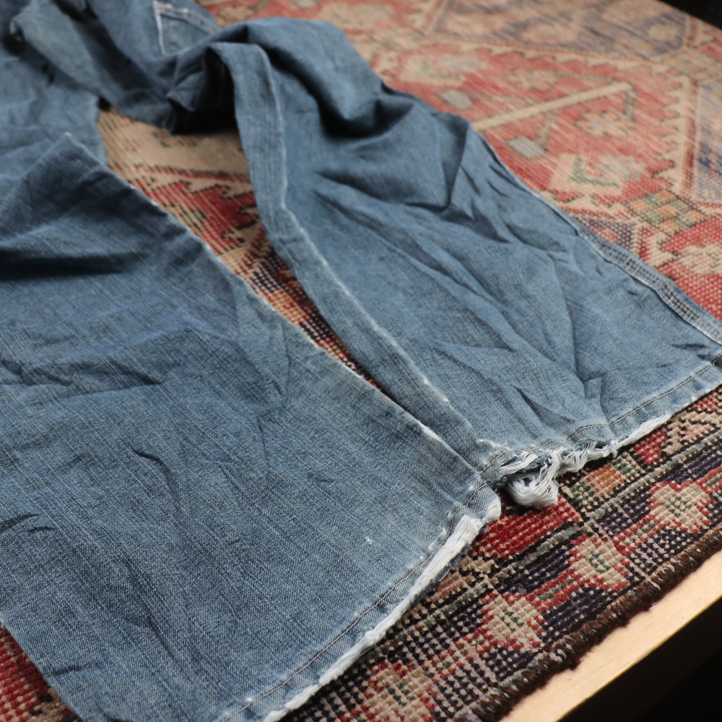 Lee W36 L32 Carpenter Classic Ripped Style Blue Denim Jeans