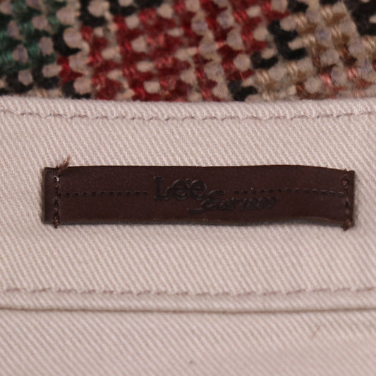 Lee W32 L27 Straight Leg Beige Denim Jeans