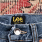 Lee W32 L32 Straight Leg Relaxed Fit Classic Ripped Style Blue Denim Jeans