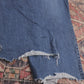 Lee W40 L27 Straight Leg Loose Fit Blue Denim Jeans