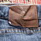 Wrangler W36 L30 Straight Classic Ripped Style Blue Denim Jeans