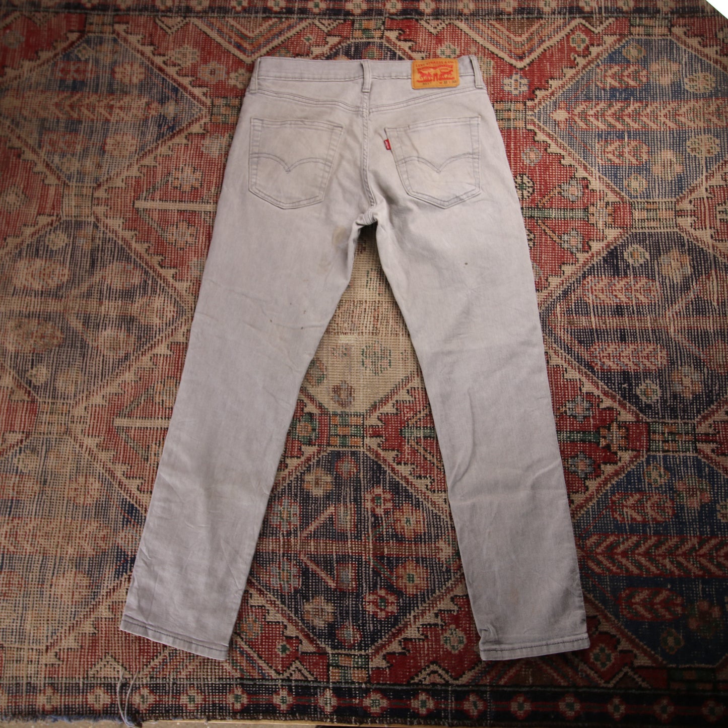 Levi's 511 W32 L28 Slim Fit Grey Denim Jeans