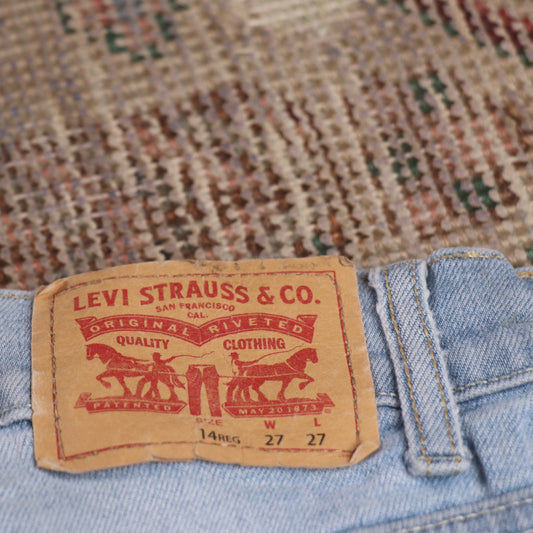 Levi's 512 W24 L26 Tapered Leg Slim Fit Blue Denim Jeans
