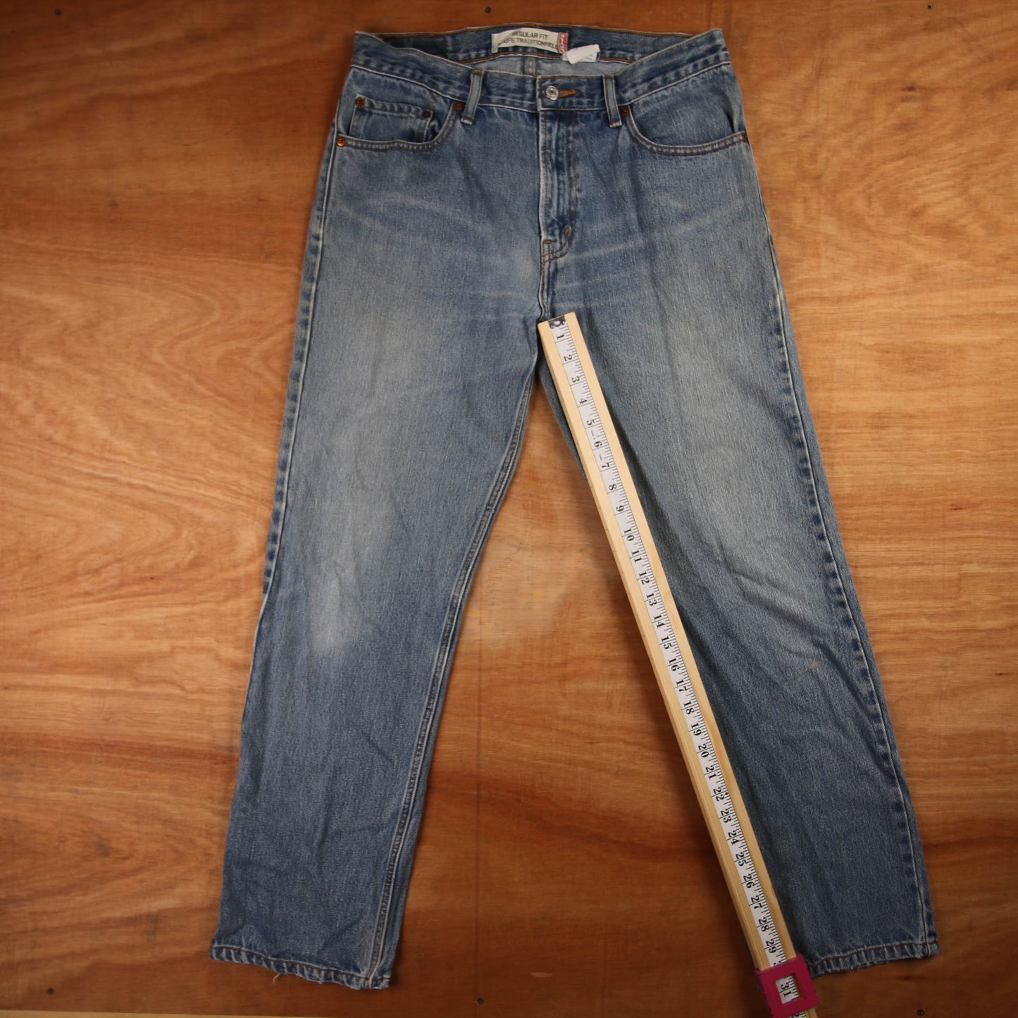 Levi's 501 Red Tab W34 L31 Original Fit Blue Denim Jeans