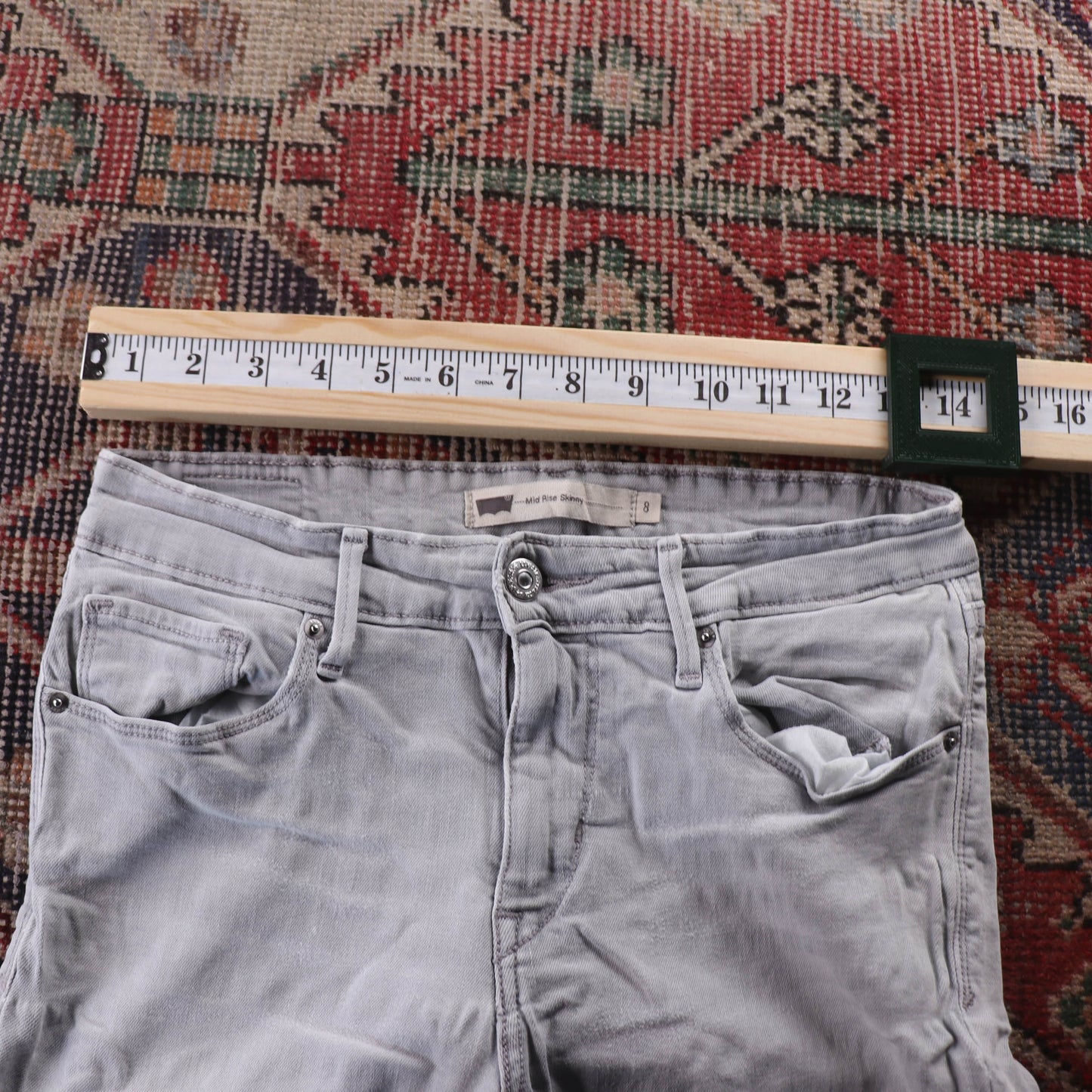 Levi's Red Tab W28 L29 Skinny Grey Denim Jeans