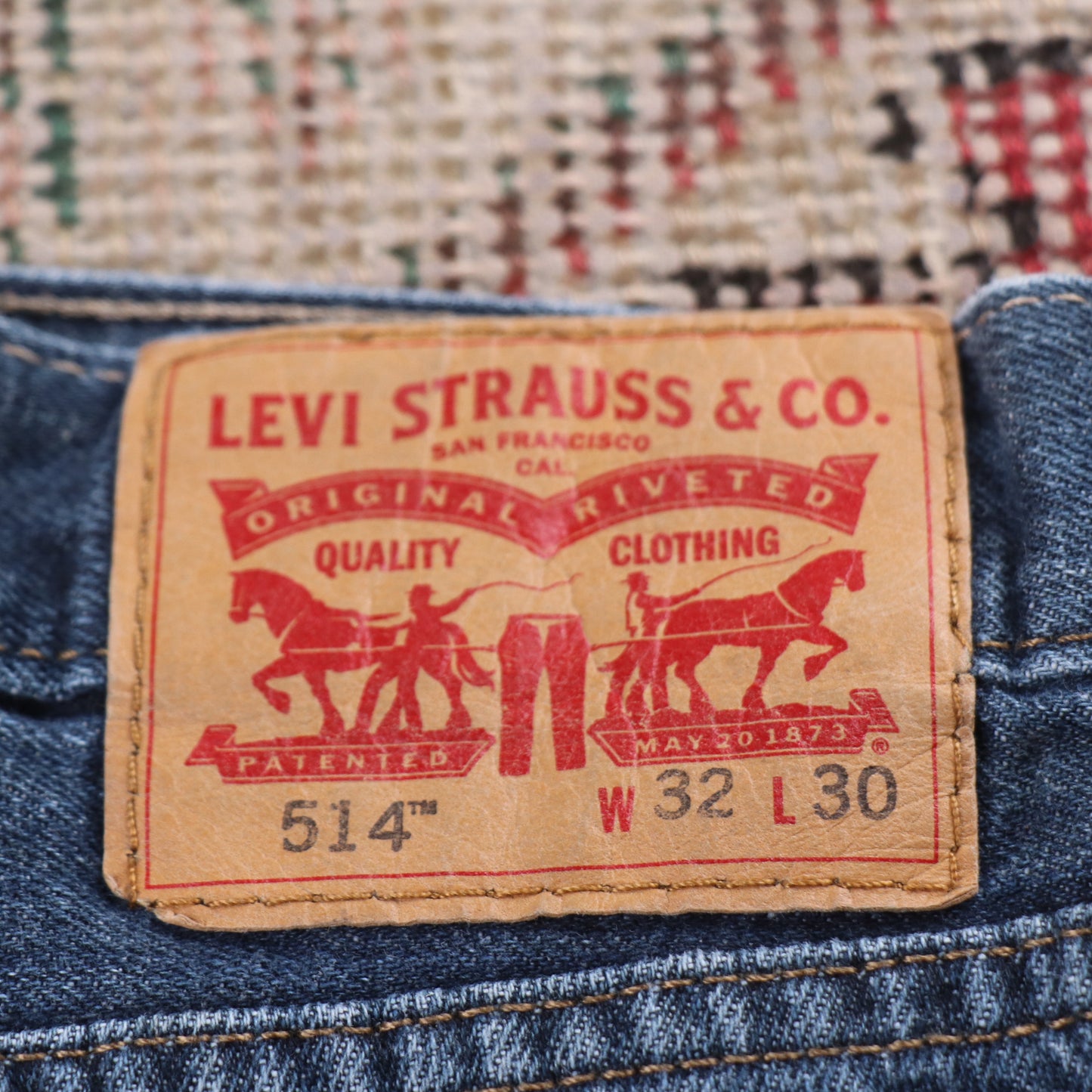 Levi's 514 W32 L29 Straight Leg Blue Denim Jeans