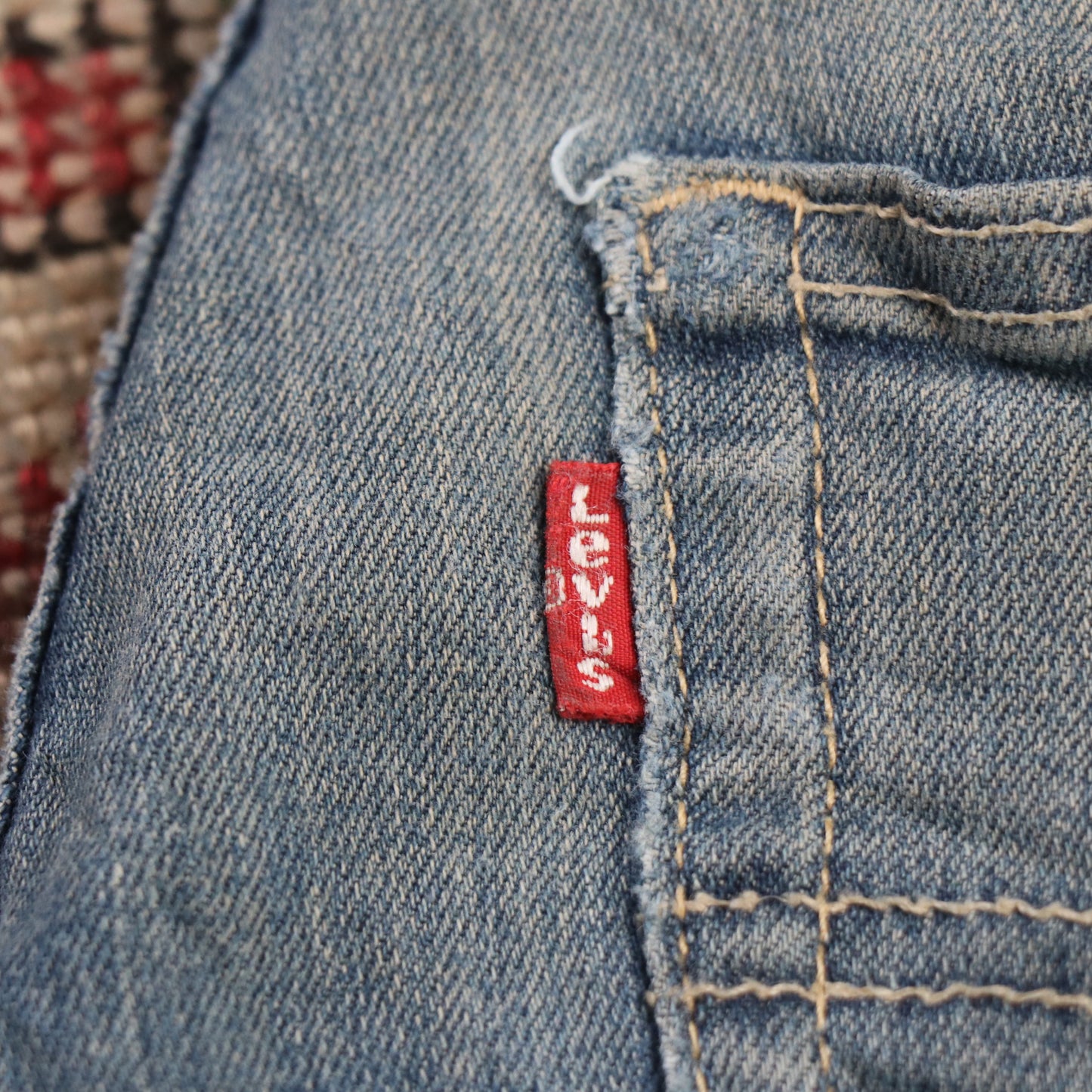 Levi's W24 L27 Skinny Classic Ripped Style Blue Denim Jeans