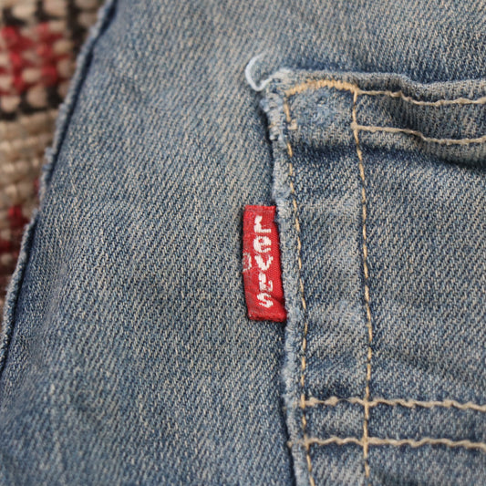 Levi's W24 L27 Skinny Classic Ripped Style Blue Denim Jeans