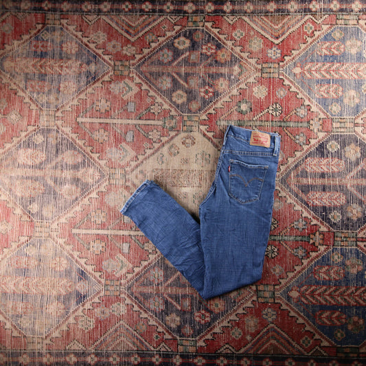 Levi's 312 Red Tab W28 L28 Slim Blue Denim Jeans