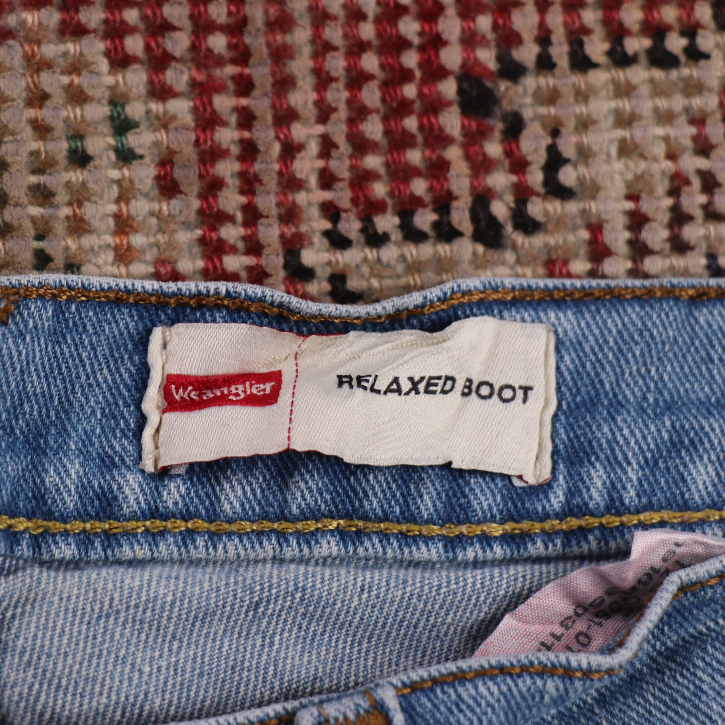 Wrangler W32 L29 Straight Leg Relaxed Fit Blue Denim Jeans