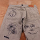 Levi's 513 Red Tab W32 L30 Straight Leg Slim Fit Beige Denim Jeans