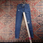 Levi's Red Tab W26 L29 Skinny Classic Ripped Style Blue Denim Jeans