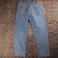 Levi's 550 Red Tab W38 L29 Tapered Leg Relaxed Fit Blue Denim Jeans