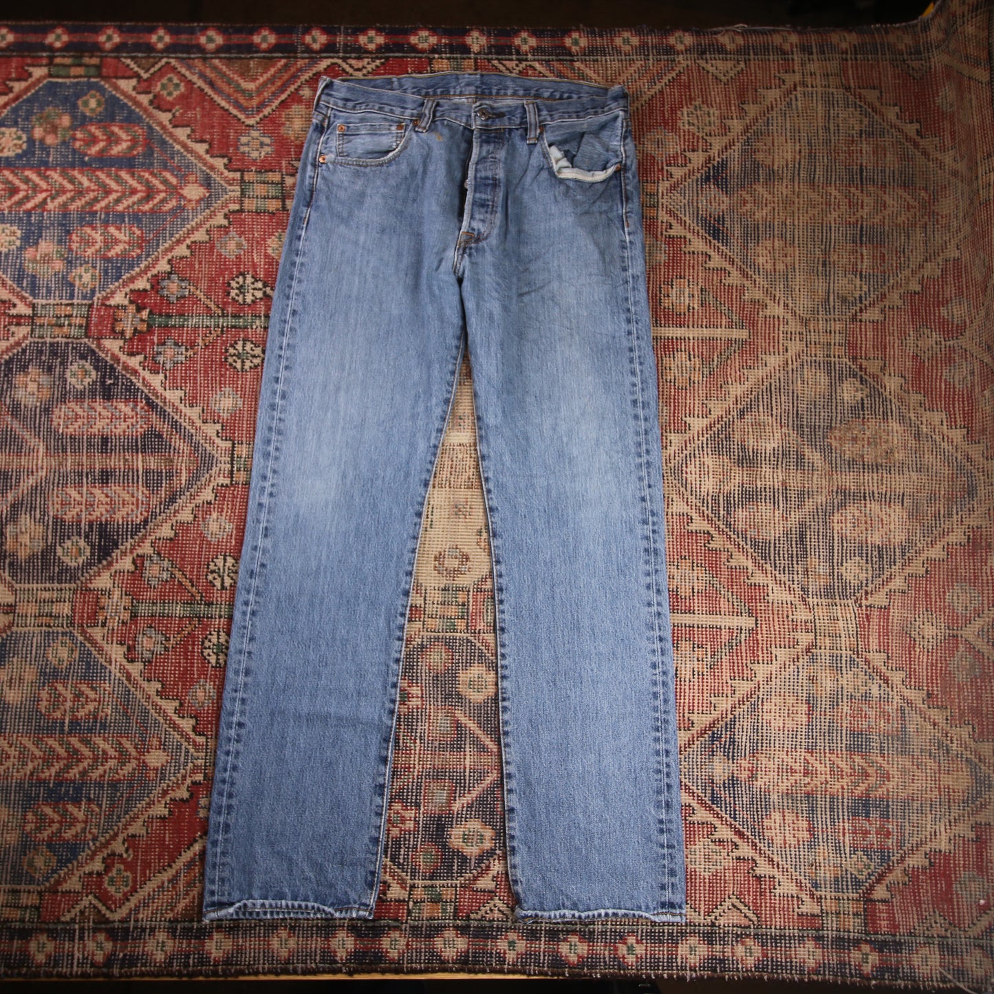 Levi's W32 L31 Straigth Leg Blue Denim Jeans