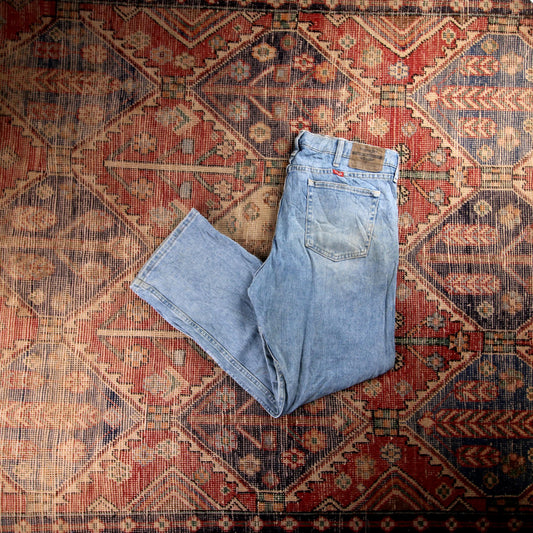Wrangler W36 L30 Straight Blue Denim Jeans