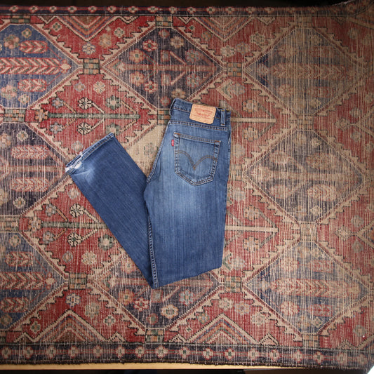 Levi's W30 L32 Straight Leg Blue Denim Jeans