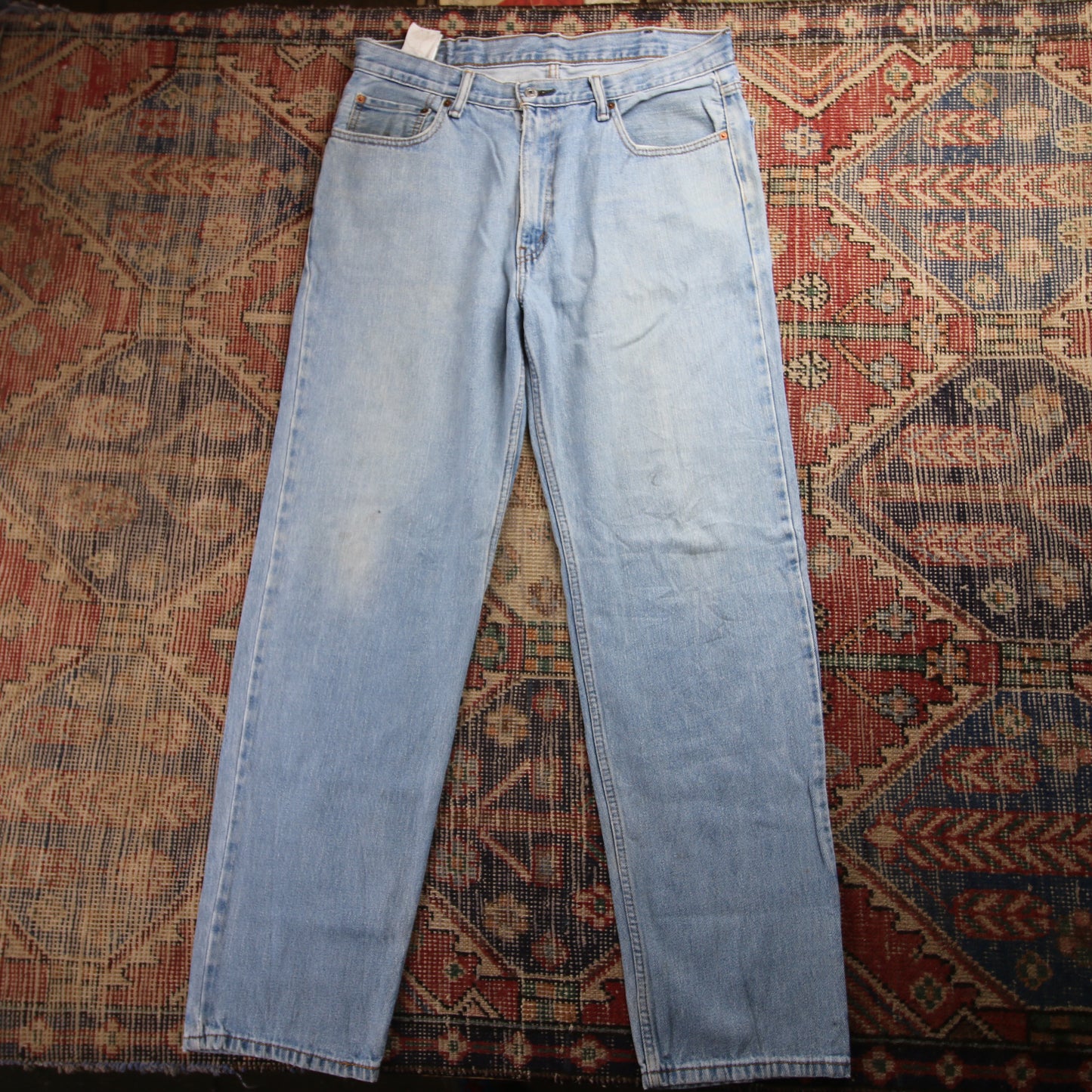 Levi's 550 W36 L32 Tapered Leg Relaxed Fit Blue Denim Jeans