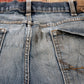 Wrangler W34 L31 Straight Leg Slim Fit Classic Ripped Style Blue Denim Jeans