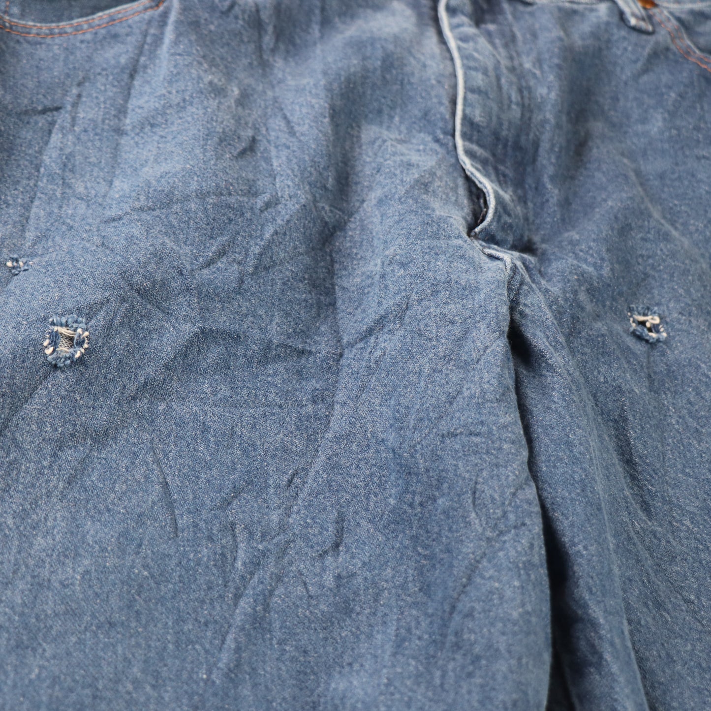 Wrangler W38 L34 Straight Leg Relaxed Fit Blue Denim Jeans