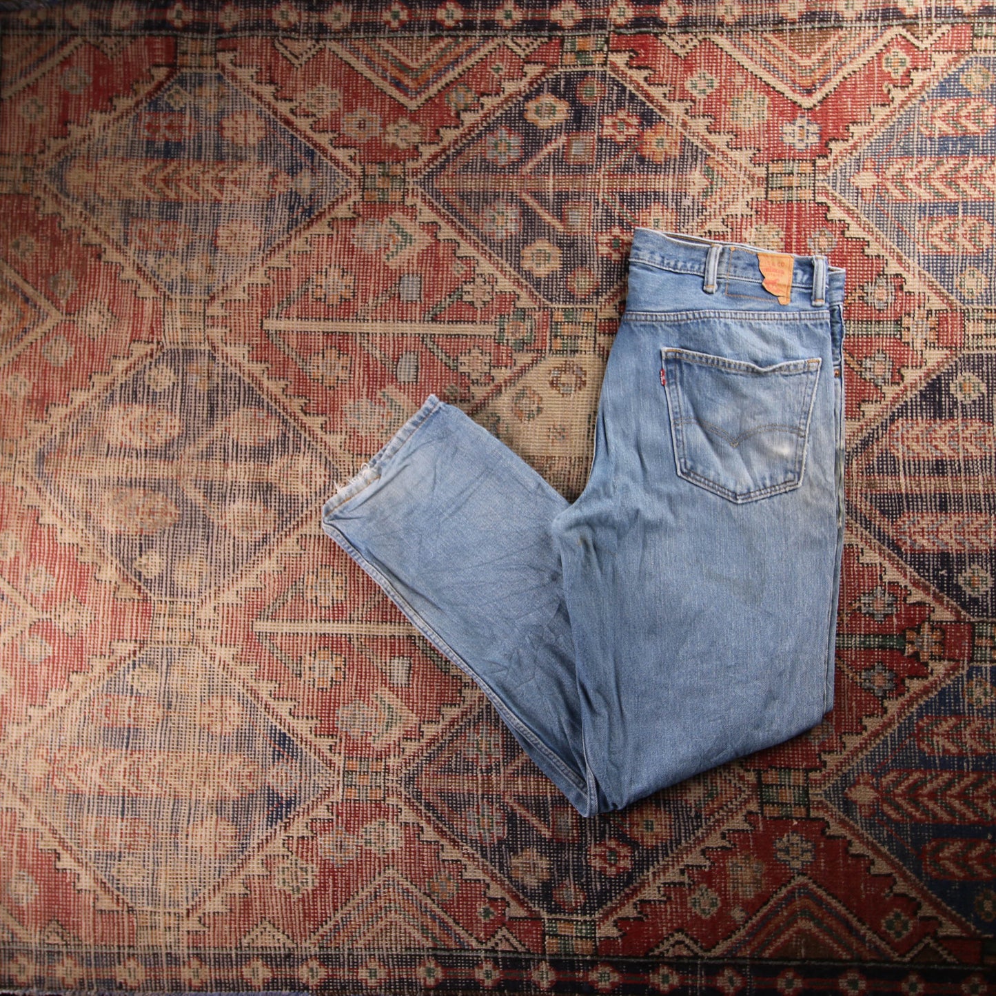 Levi's Red Tab W26 L33 Loose Straight Leg Blue Denim Jeans