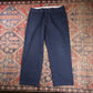Dickies W38 L30 Straight Leg Relaxed Fit Blue Cotton Blend Trousers