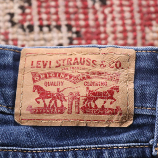 Levi's 711 Red Tab W26 L28 Skinny Blue Denim Jeans