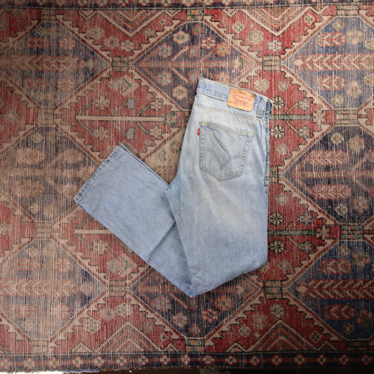 Levi's 506 Red Tab W28 L34 Straight Leg Blue Denim Jeans