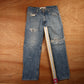Levi's 559 Red Tab W32 L28 Straight Leg Relaxed Fit Classic Ripped Style Blue De