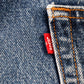 Levi's 505 Red Tab W34 L28 Straight Leg Regular Fit Blue Denim Jeans