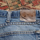 Lee W38 L28 Straight Leg Regular Fit Blue Denim Jeans