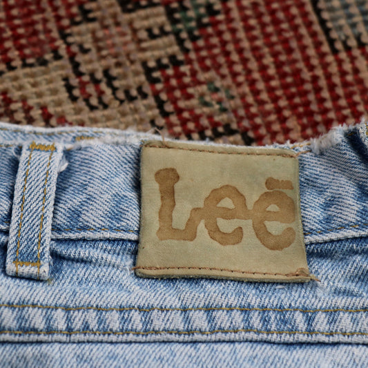 Lee W32 L31 Straight Leg Relaxed Fit Blue Denim Jeans