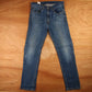Levi's 505 Red Tab W34 L31 Straight Leg Regular Fit Blue Denim Jeans