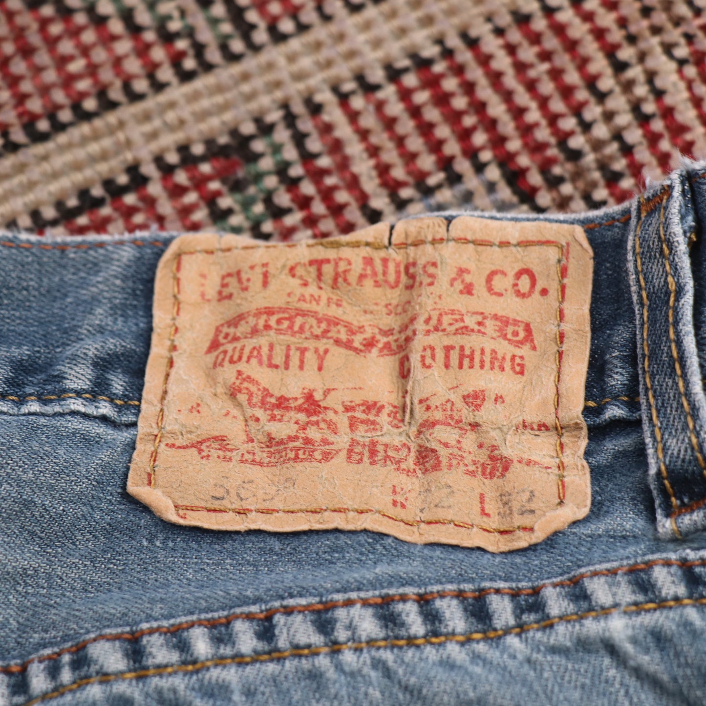 Levi's 505 W32 L31 Straight Leg Regular Fit Blue Denim Jeans