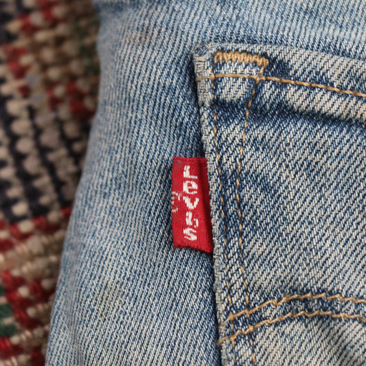 Levi's 712 W26 L31 Straight Leg Blue Denim Jeans