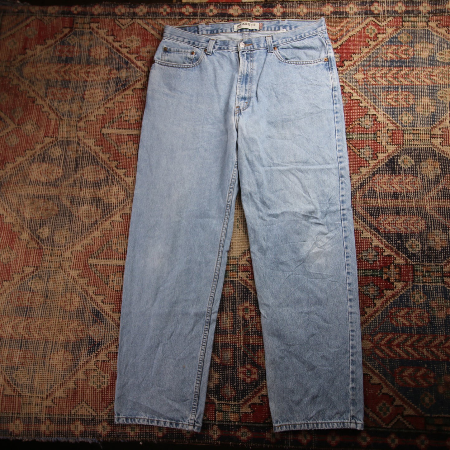 Levi's 550 W36 L30 Tapered Leg Relaxed Fit Blue Denim Jeans