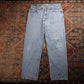 Levi's 550 W36 L30 Tapered Leg Relaxed Fit Blue Denim Jeans