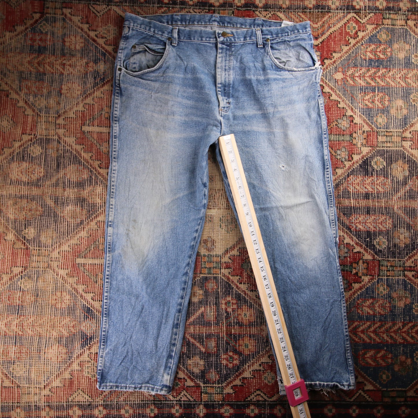 Wrangler W42 L29 Relaxed/Baggy Blue Denim Jeans
