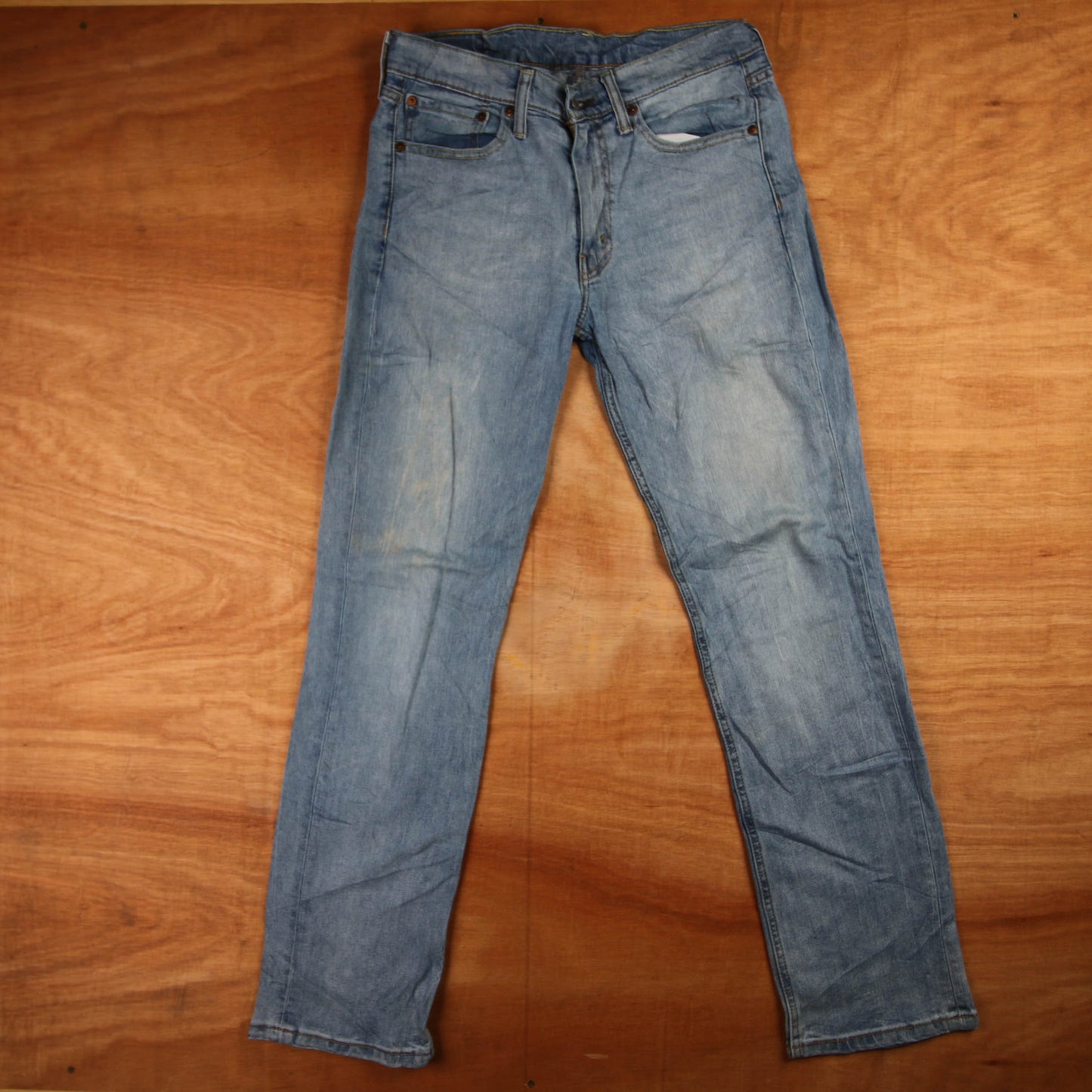 Levi's 514 Red Tab W32 L31 Straight Leg Blue Denim Jeans