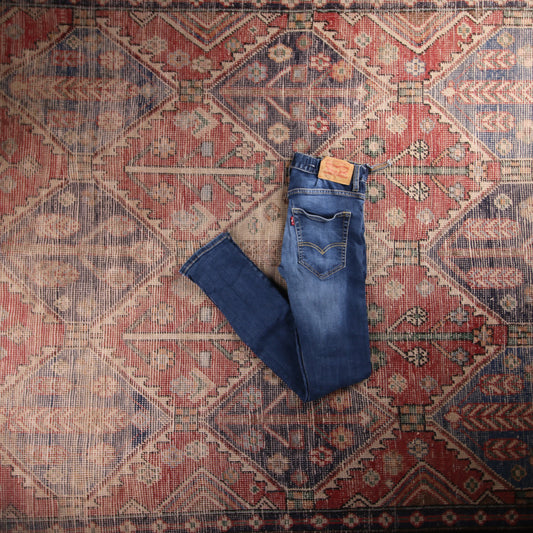 Levi's 520 Orange Tab W30 L28 Tapered Leg Slim Fit Blue Denim Jeans