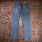 Levi's 505 W34 L32 Straight Leg Regular Fit Blue Denim Jeans