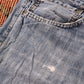 Levi's 527 W34 L31 Bootcut Classic Ripped Style Blue Denim Jeans