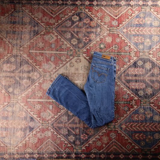 Levi's Red Tab W28 L30 Bootcut Blue Denim Jeans