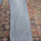 Wrangler W38 L30 Straight Leg Relaxed Fit Blue Denim Jeans