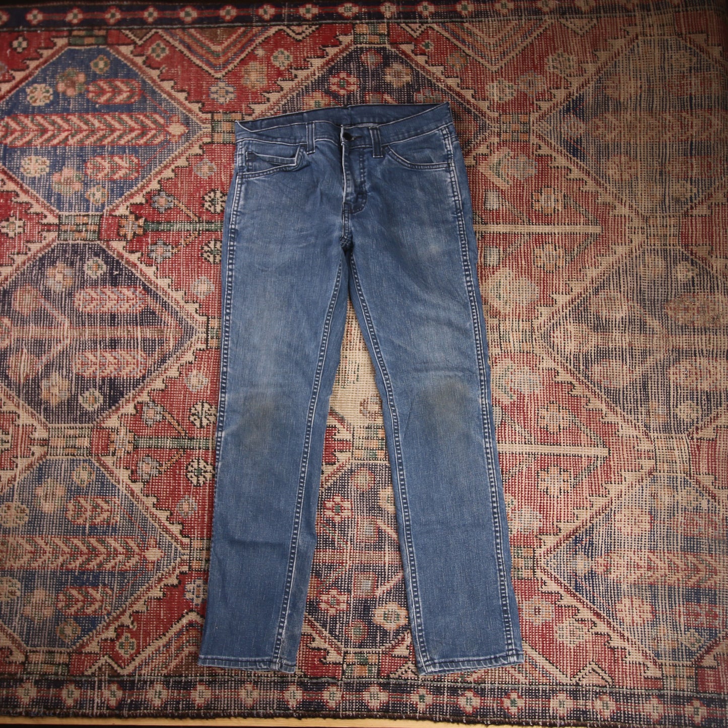 Levi's W28 L27 Straight Leg Blue Denim Jeans