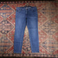 Lee W36 L28 Tapered Leg Relaxed Fit Blue Denim Jeans